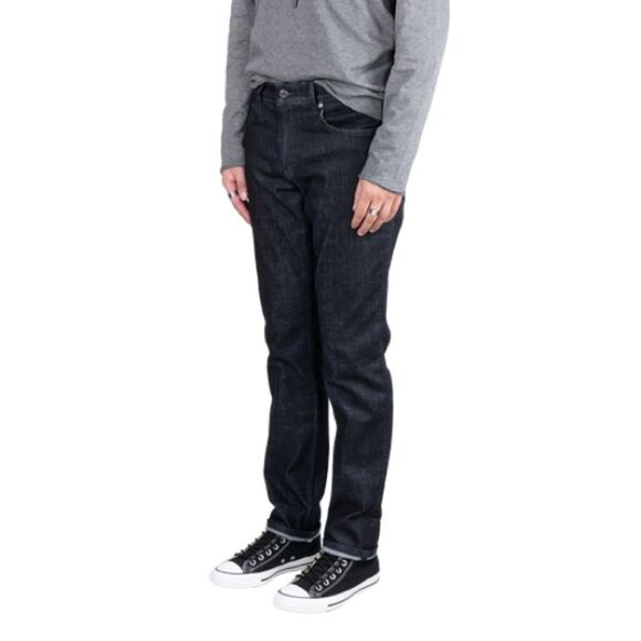 DSTLD Men's Slim Straight Jeans Size 34 Dark Wash Rigid Denim - Picture 2 of 10